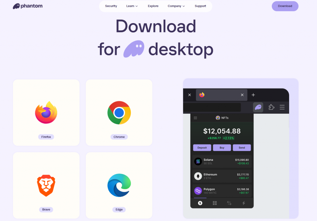 وبسایت کیف پول فانتوم