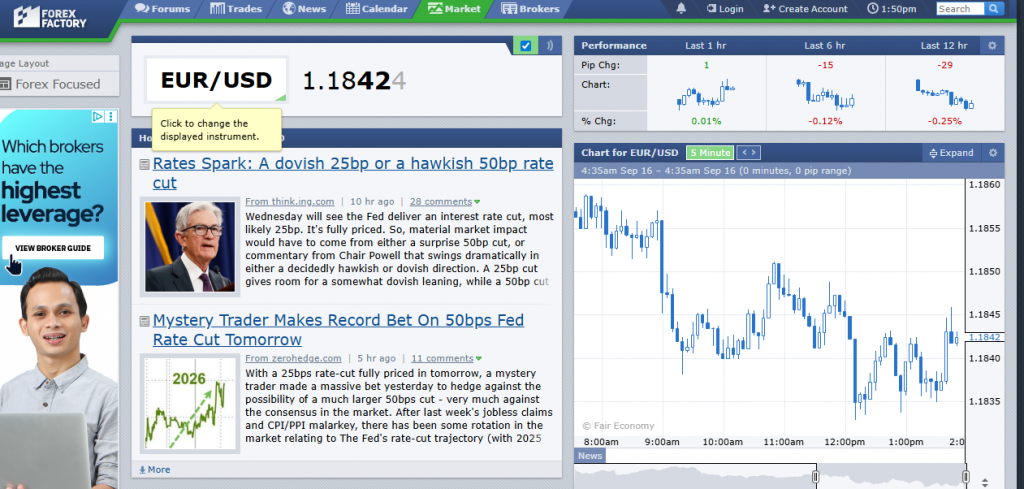 بازارها (Markets) در فارکس فکتوری