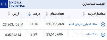 سهامداران تلفیقی