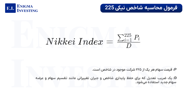 نحوه محاسبه شاخص نیکی 225