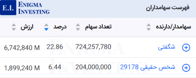 سهامداران تلفیقی