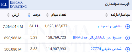 سهامداران تلفیقی